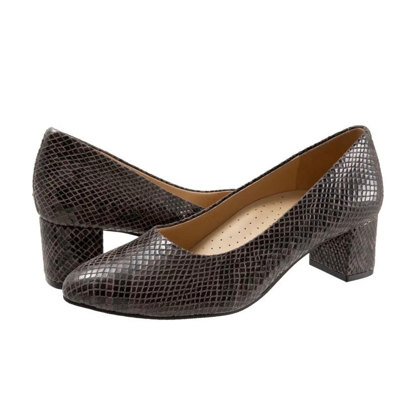 KARI Comfort Block Heel Slip On Pump