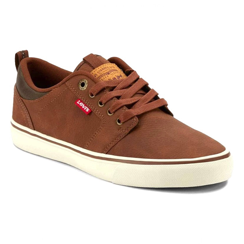 Comfort Insole Shoes Brown Low-Top Size 9.5 Men's Sneakers