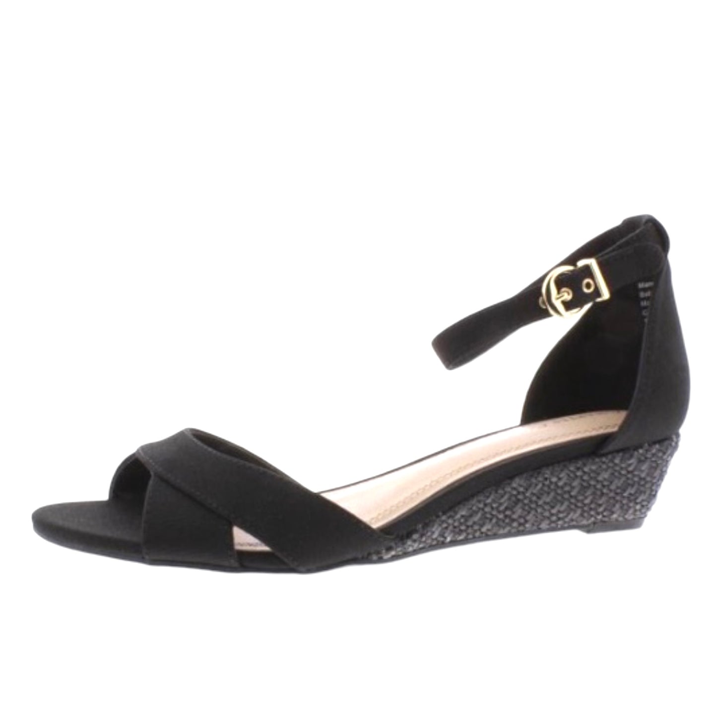 Gippi Black Size 11M Ankle Strap Women's Wedge Sandals
