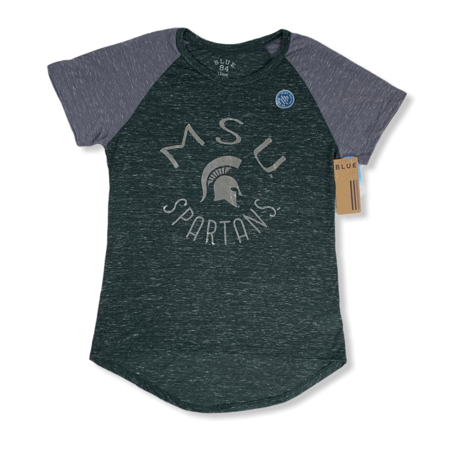 Confetti Raglan Sleeve Size L Dark Forest Women's T-Shirt--_ - Fannetti Boutique