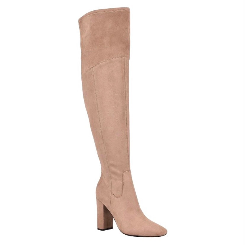 MIREYA Fashion Tall Over-The-Knee Fabric Women's Boot