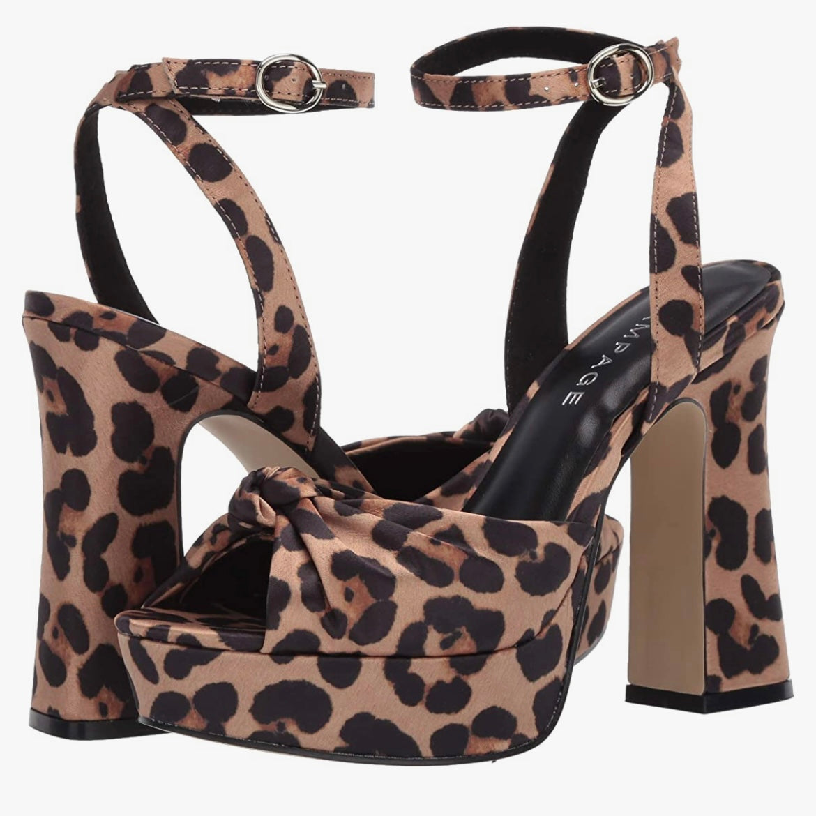 DAYNA Platform Block Heels Open Toe Women's Sandals