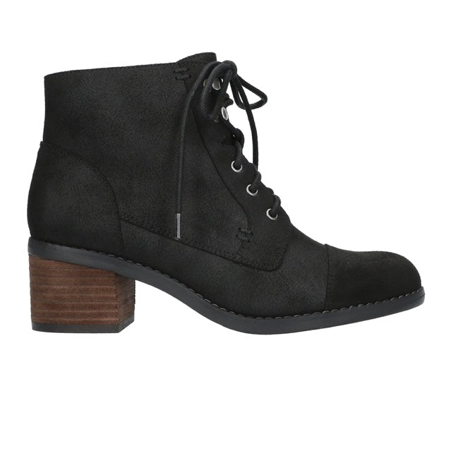 SARINA Lace Up Booties Black Women's Shoes