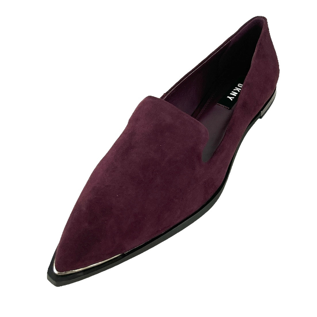 LONA Wine Red Comfort Slip-on Pointed Toe Flats Size 6 M Women's Loafers