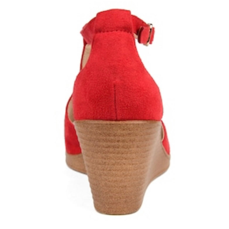 KEDZIE Women's Wedge Sandals Red