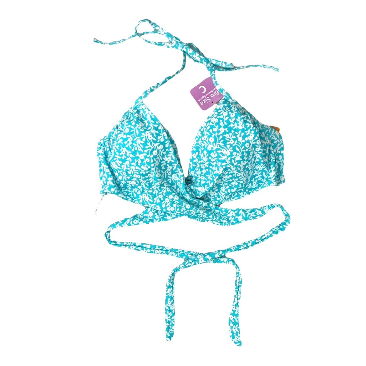 Bikini Top Wrap Bra Halter Strap Women's Swimwear