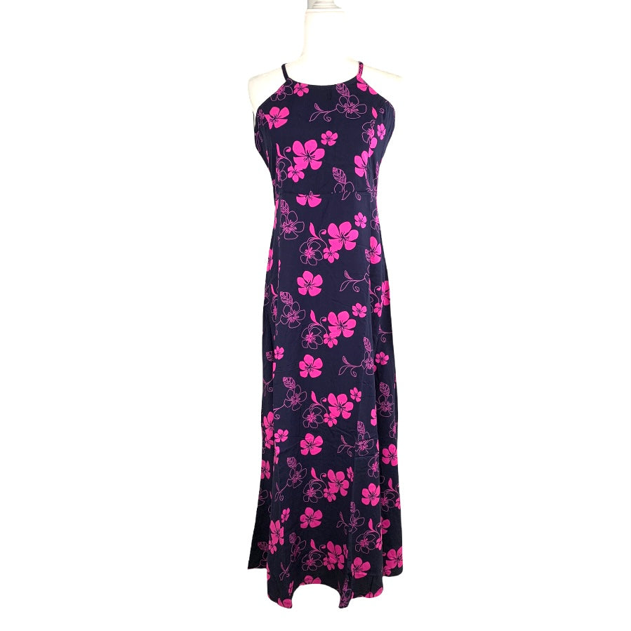 Loose Fit Halter Neck Sleeveless Women's Maxi Dress