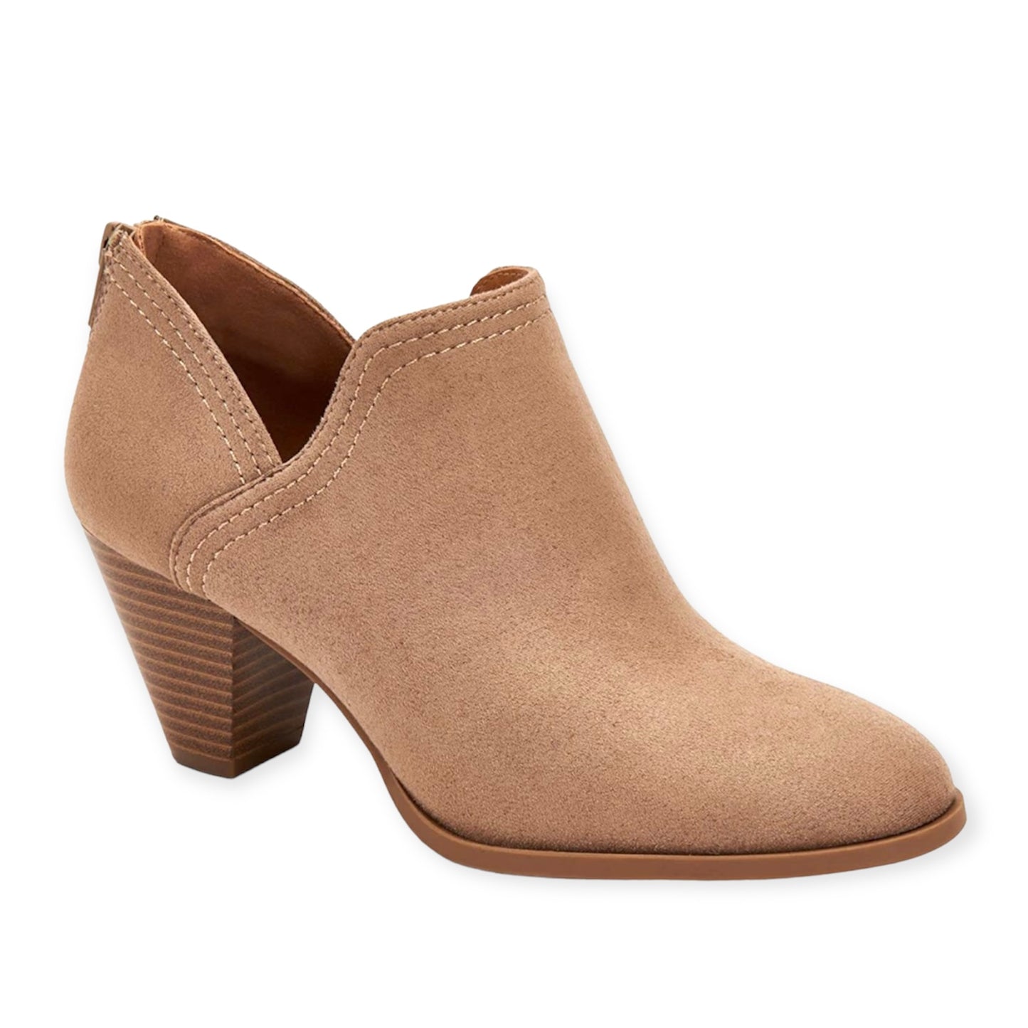 AMANDDEF Women's Ankle Boots Memory Form Heel Bootie