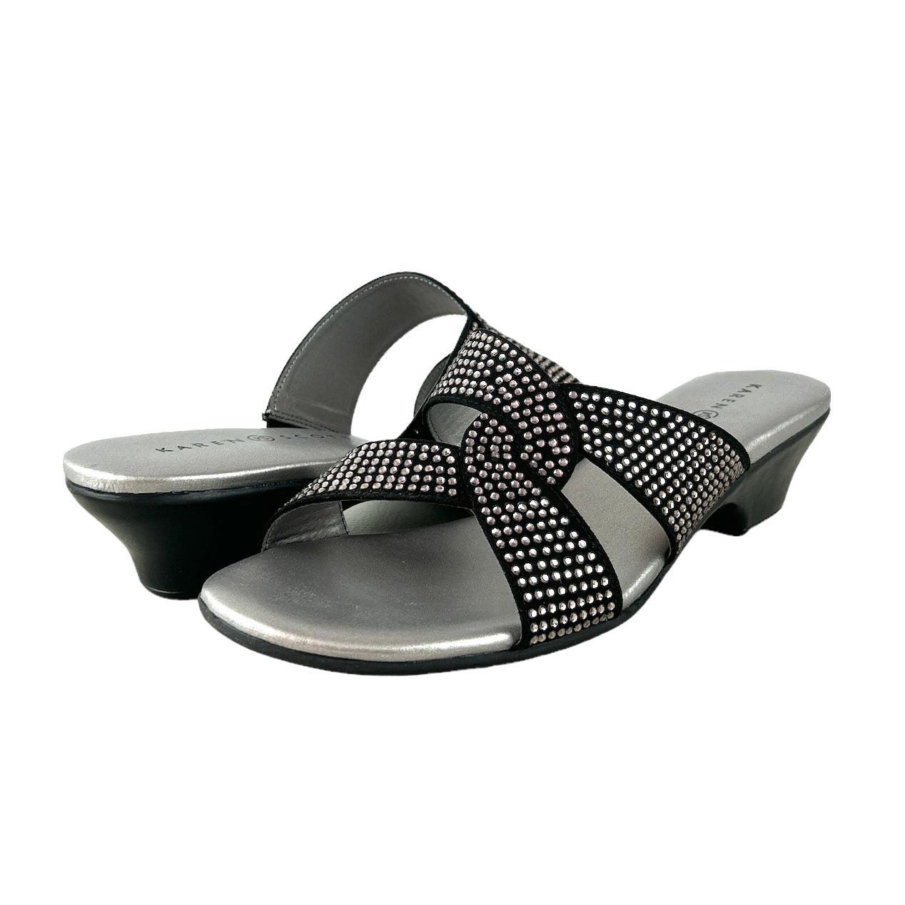 ENOREE Black Comfort Slip On Size 9 M Women's Sandals