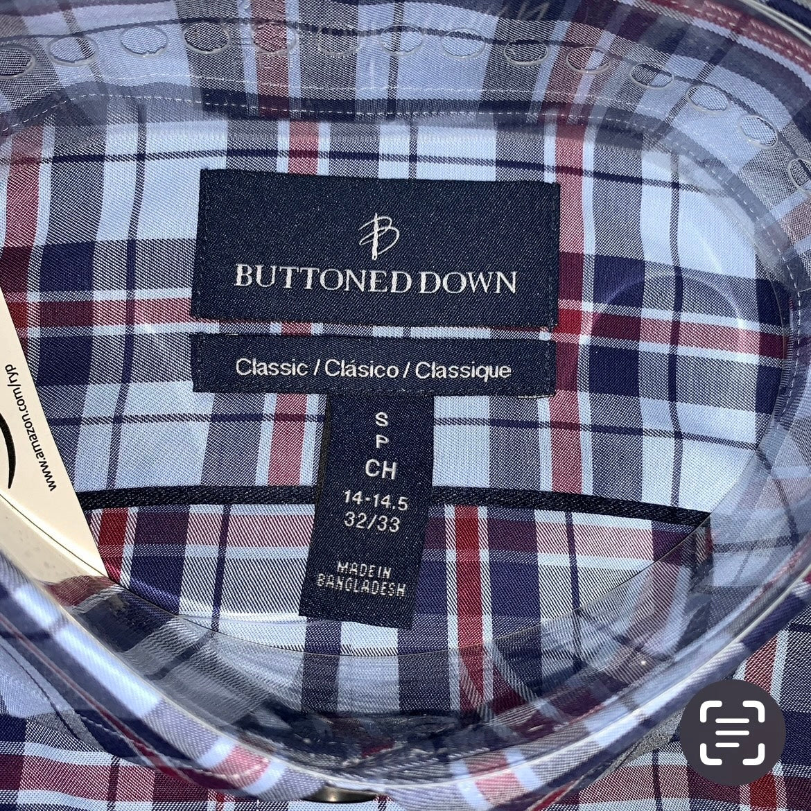 Classic Men's Plaid Print Long Sleeve Button-Down Shirt