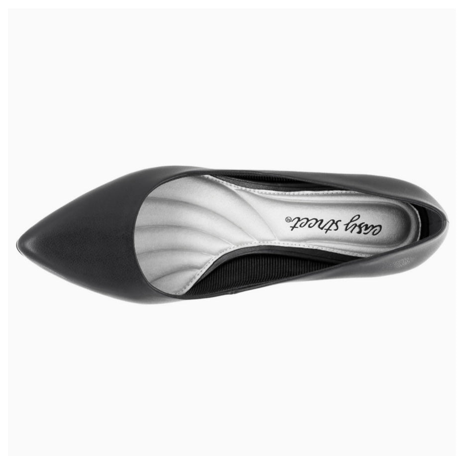 POINTE Black Pointed Toe Slip On Size 6.5 Women's Pumps Shoes
