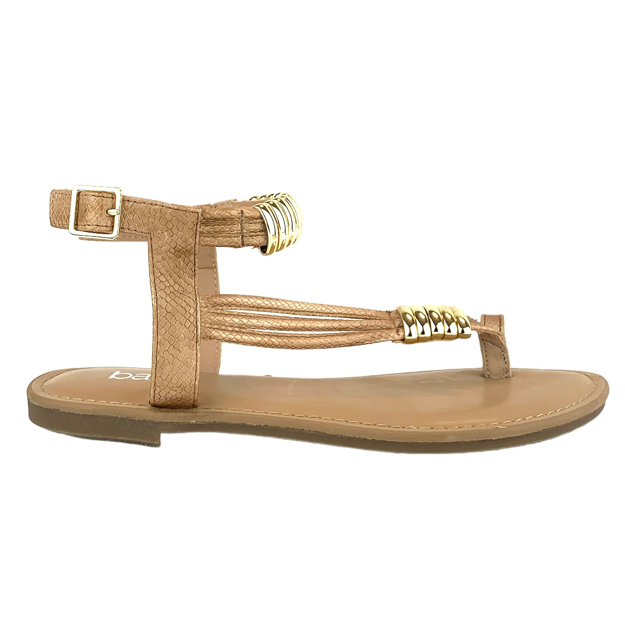 VELLAP Blush Ankle Strap Toe Ring Size 6M Flats Women's Sandals