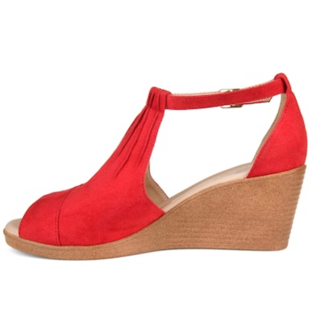 KEDZIE Women's Wedge Sandals Red
