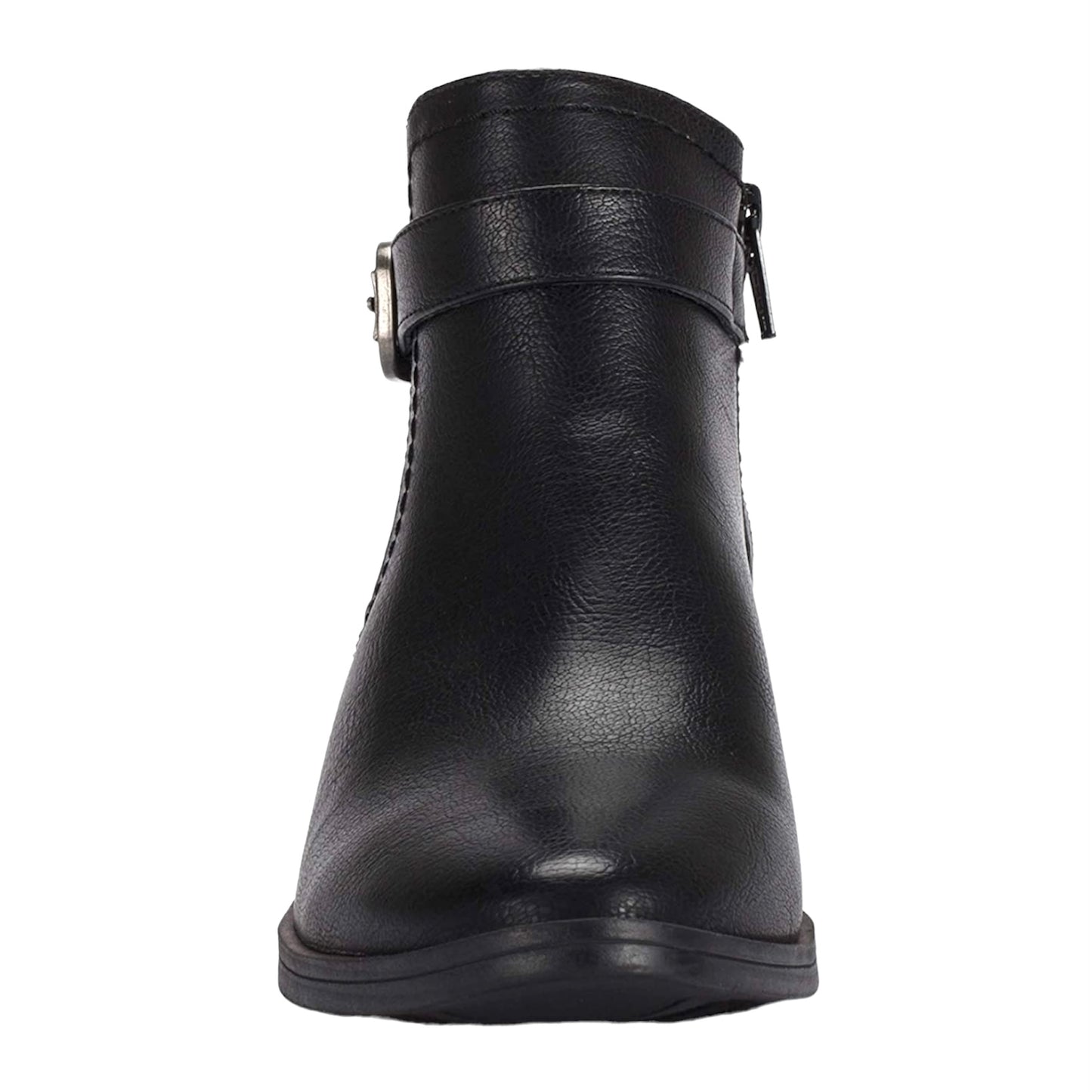 MACI Black Booties Side Zip Up Almond Toe Size 5.5 Women's Ankle Boots