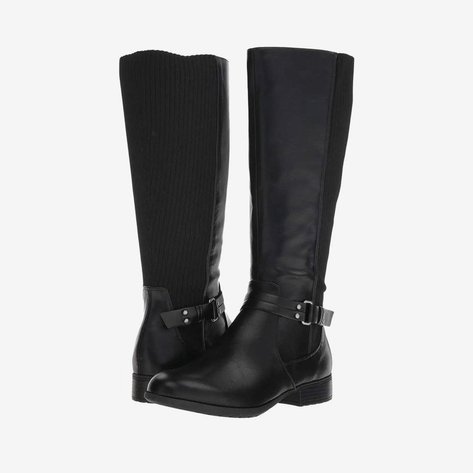 X-ANITA Women's Riding Boots Black Size 6W