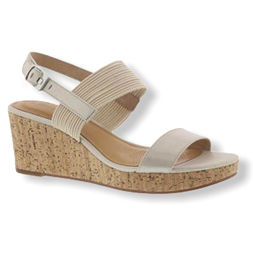 Memory Foam Comfort Shoes Leather Wedge Size 11M Women's Sandals- - Fannetti Boutique