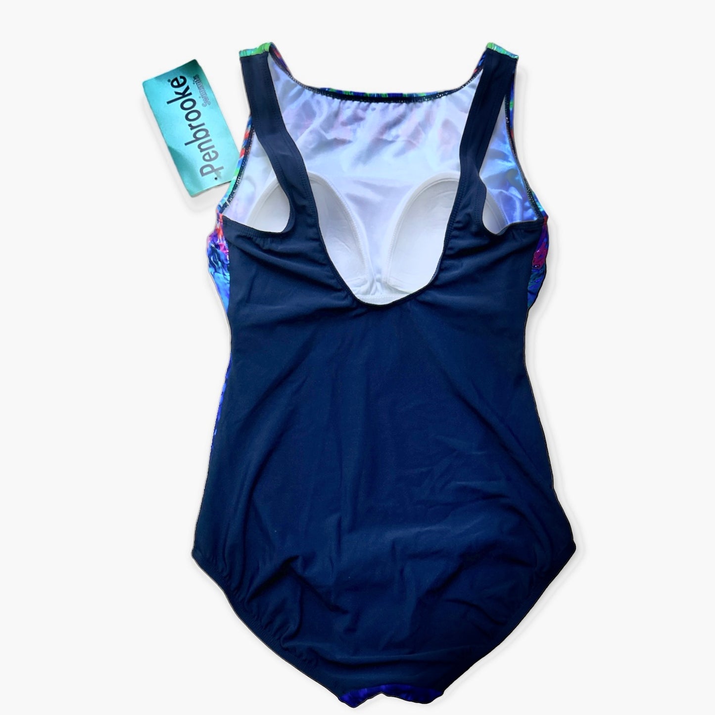 Blue/Pink/Green/Multicolor One-Piece Square Neck Women's Swimwear