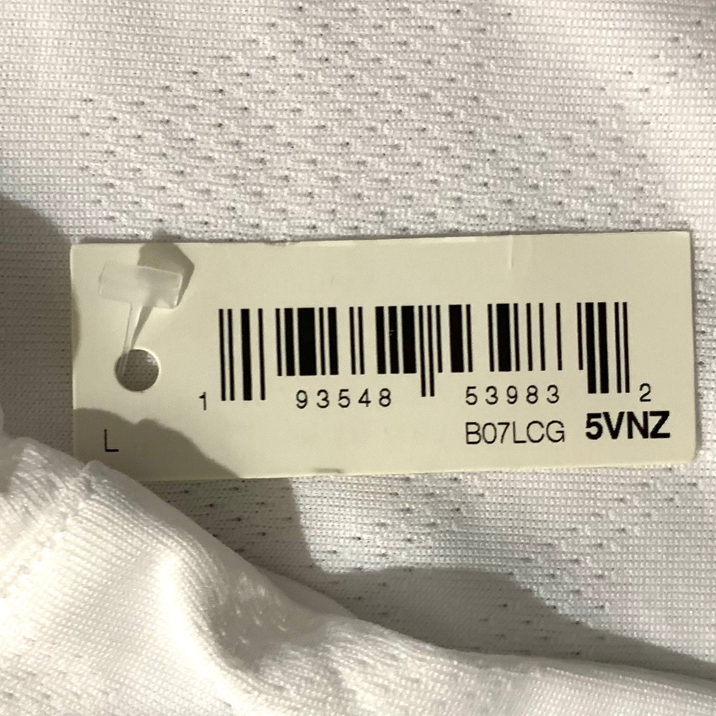 Cropped White Top Short Sleeve Size L Women's T-Shirt