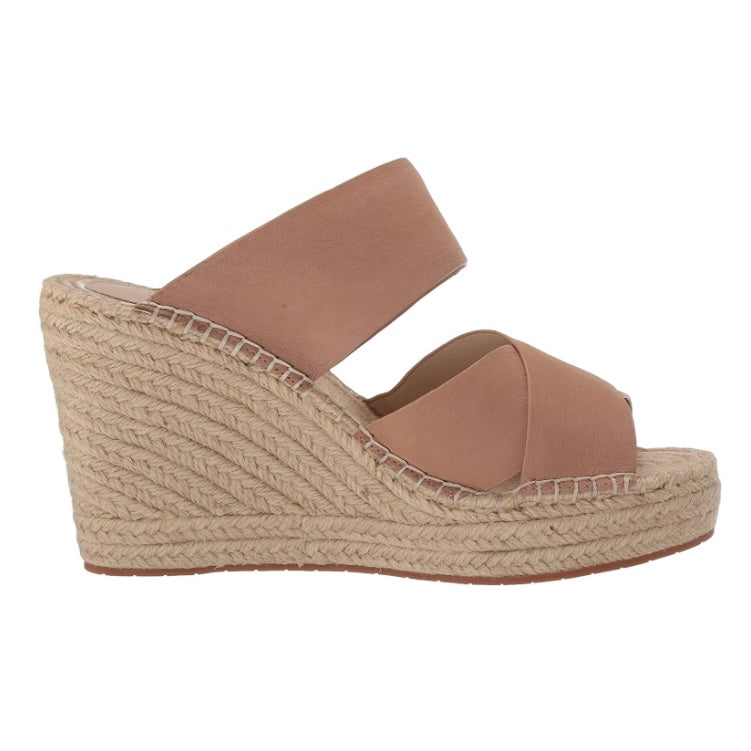 OLIVIA X BAND Sand Leather Espadrille Open Toe Platform Women's Sandals