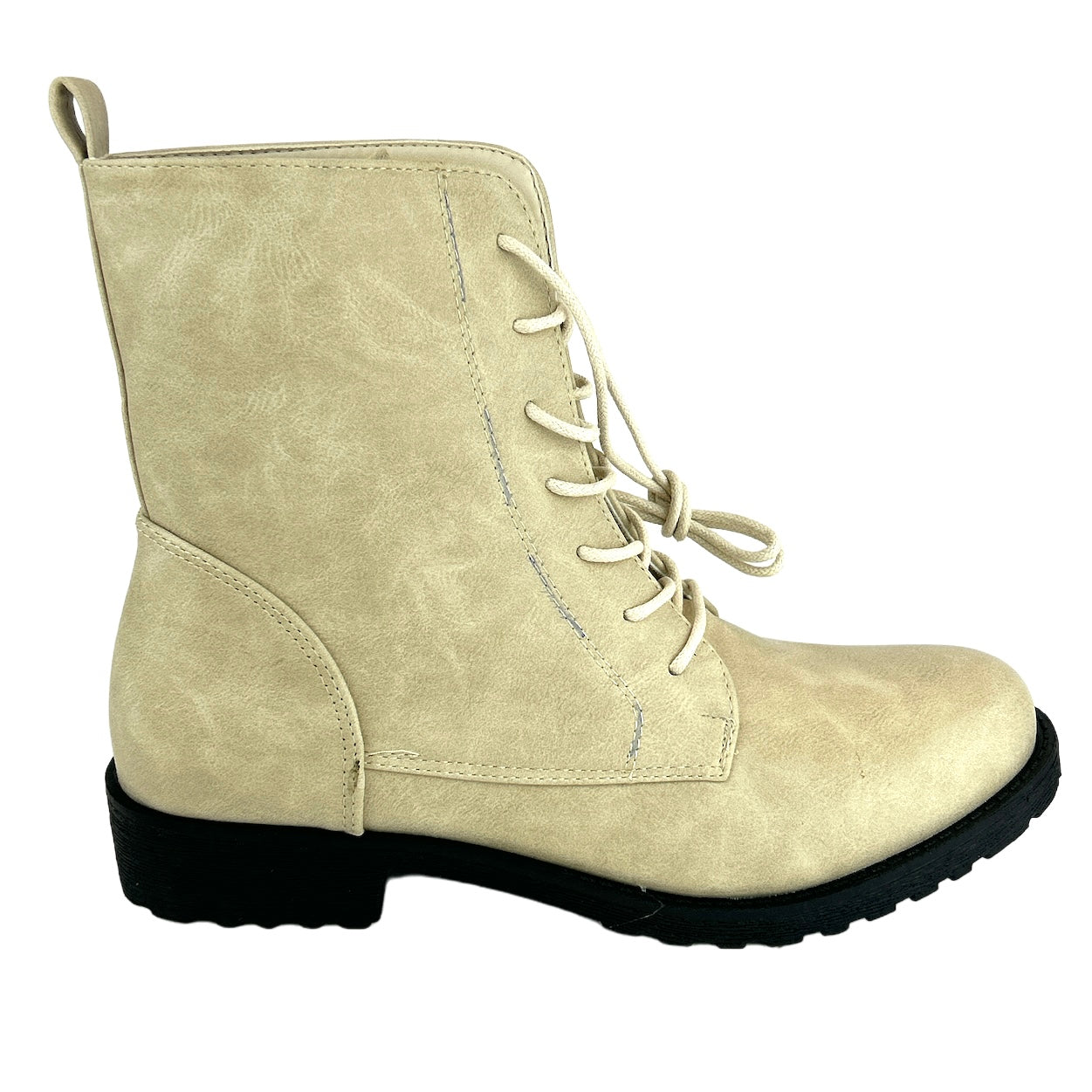 BOONEY Women's Booties Lace Up Combats Boots
