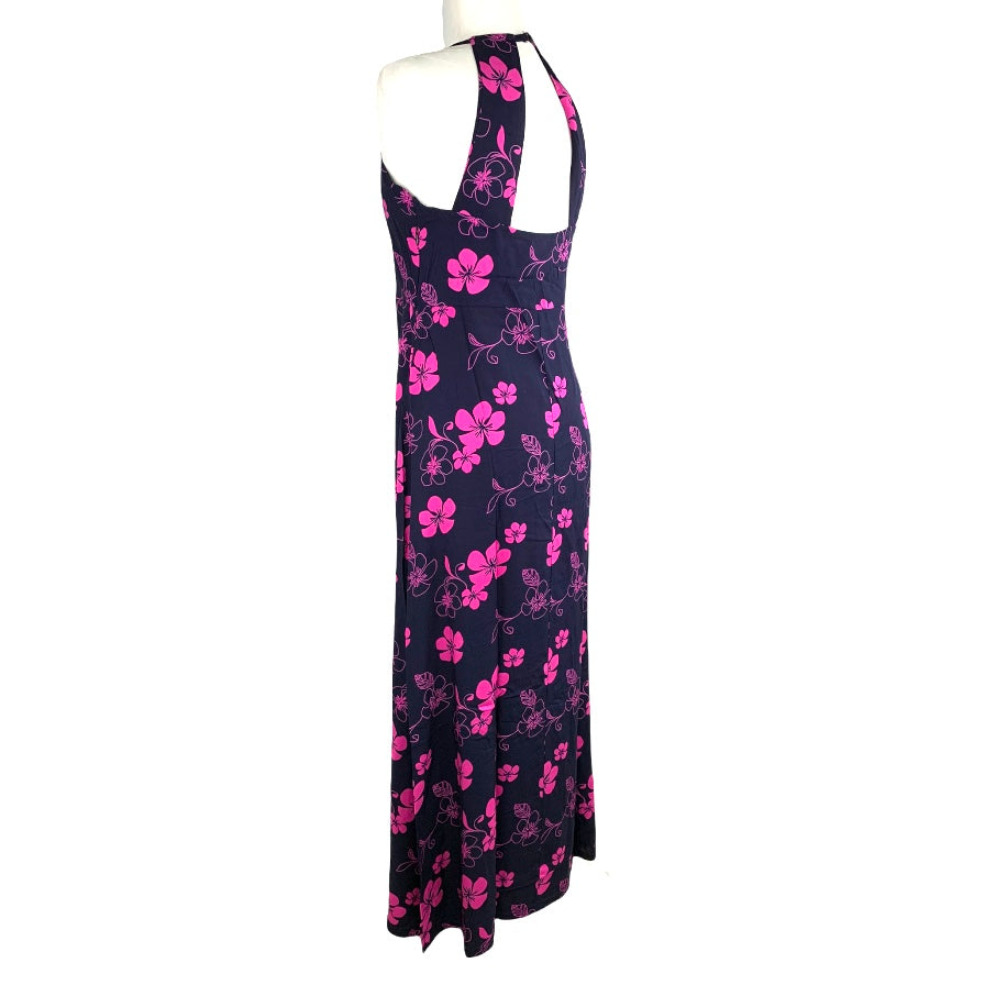 Loose Fit Halter Neck Sleeveless Women's Maxi Dress