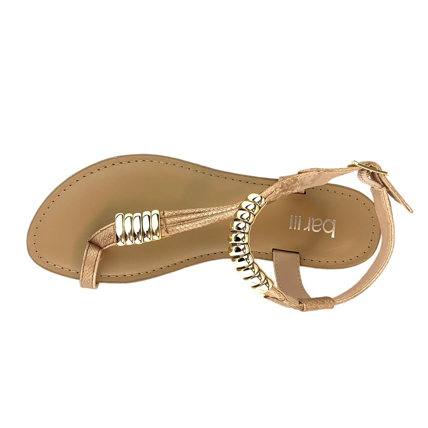 VELLAP Blush Ankle Strap Toe Ring Size 6M Flats Women's Sandals