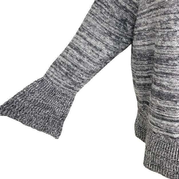 Long Sleeve Gray Bateau Neck Plus Size 3X Women's Sweaters
