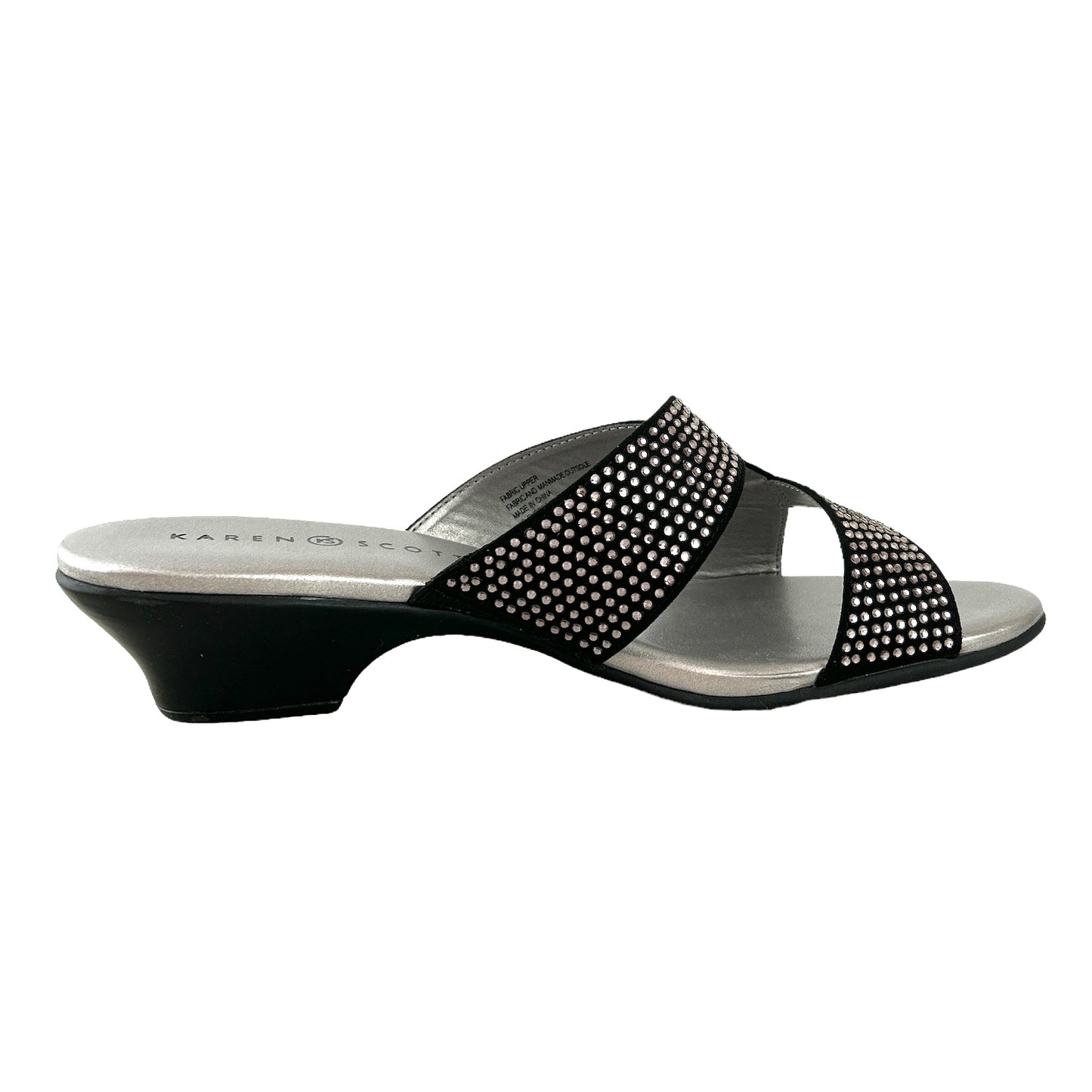 ENOREE Black Comfort Slip On Size 9 M Women's Sandals