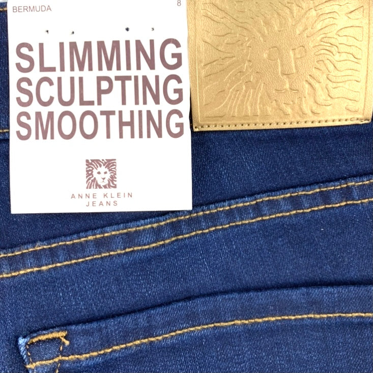 Dark Blue Denim Slimming Stretch Women's Bermuda Short
