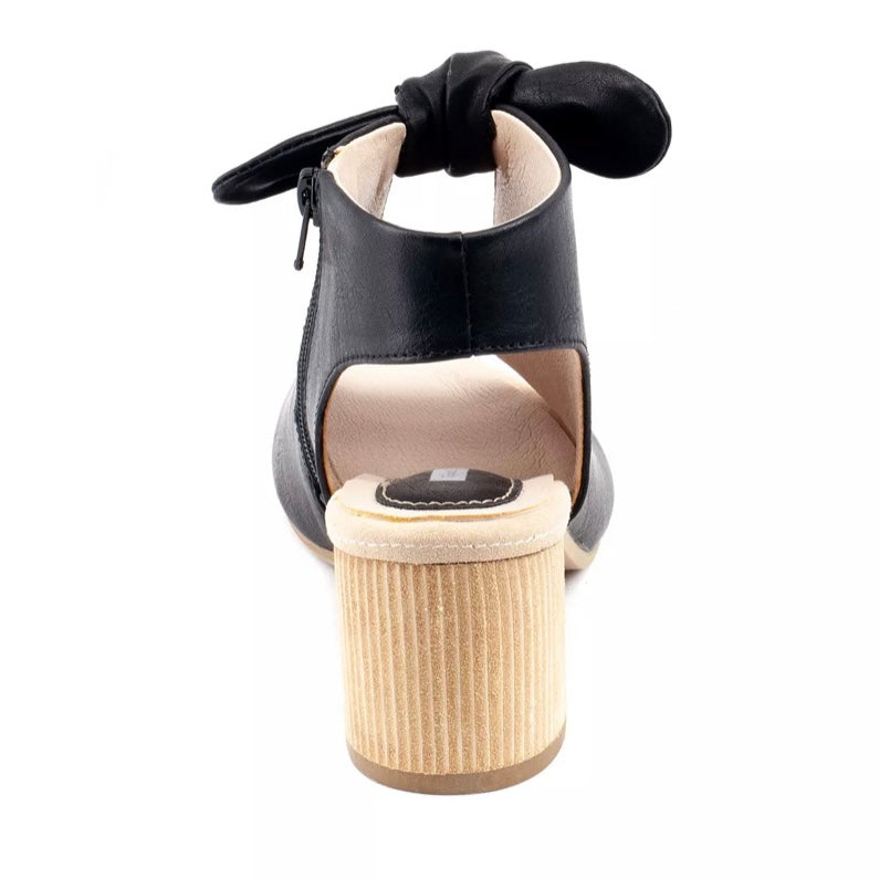 KIMORA Comfort Black Block Heel Size 10M Open Toe Women's Sandals