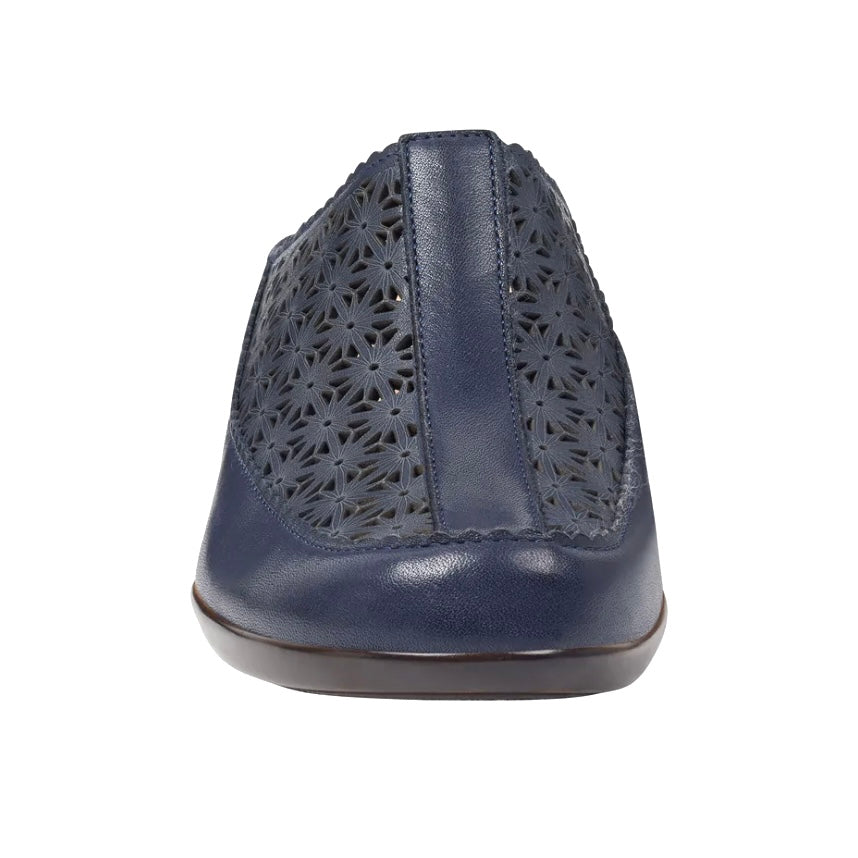 DUSK Women's Leather Slip On Casual Mules