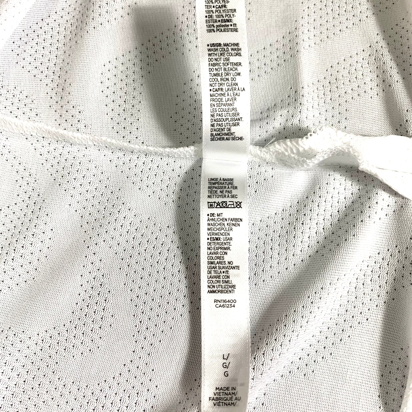 Cropped White Top Short Sleeve Size L Women's T-Shirt