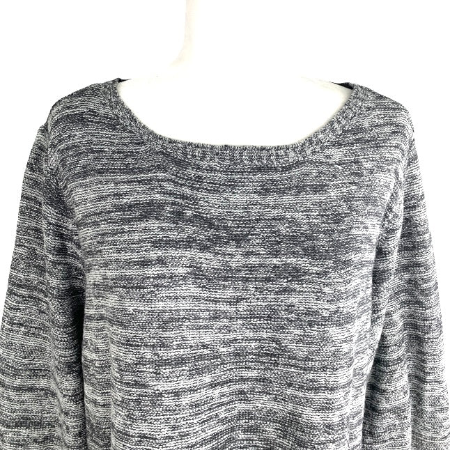 Long Sleeve Gray Bateau Neck Plus Size 3X Women's Sweaters