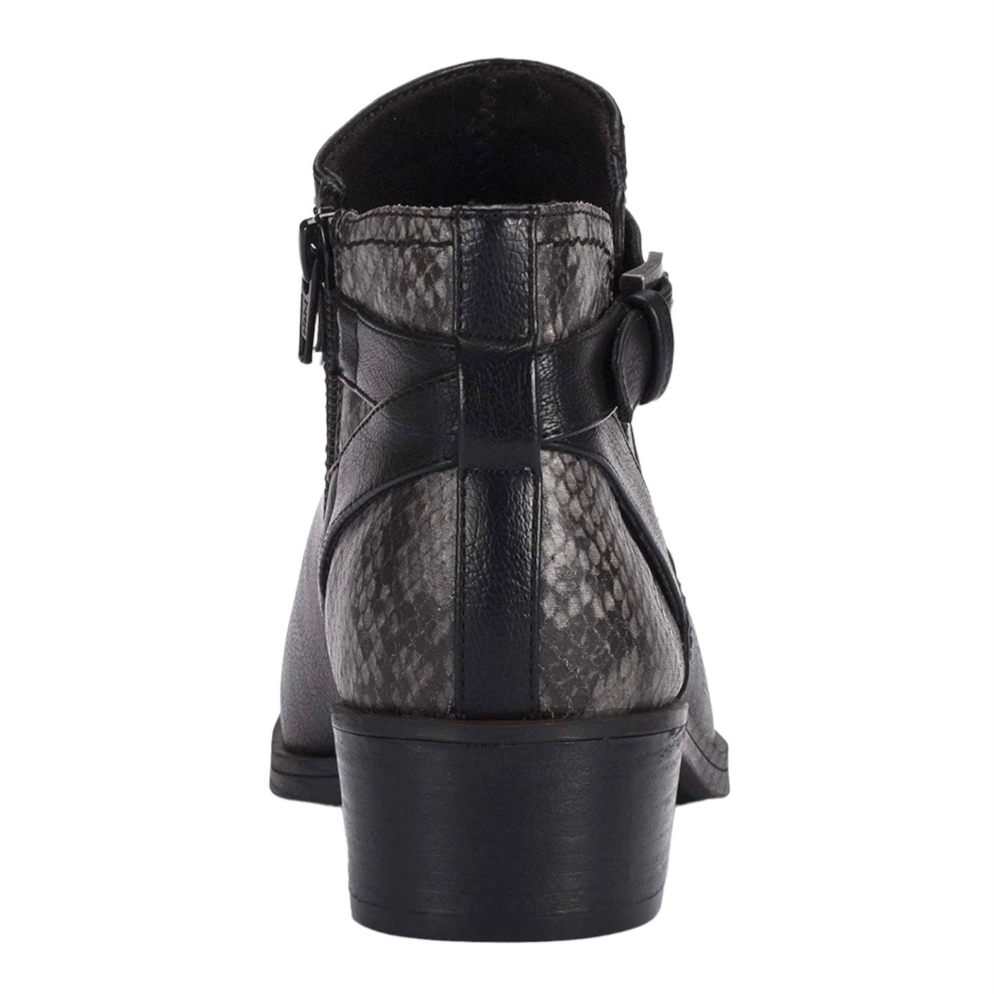 MACI Black Booties Side Zip Up Almond Toe Size 5.5 Women's Ankle Boots