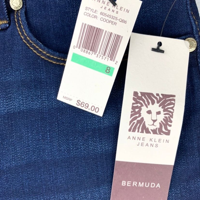 Dark Blue Denim Slimming Stretch Women's Bermuda Short
