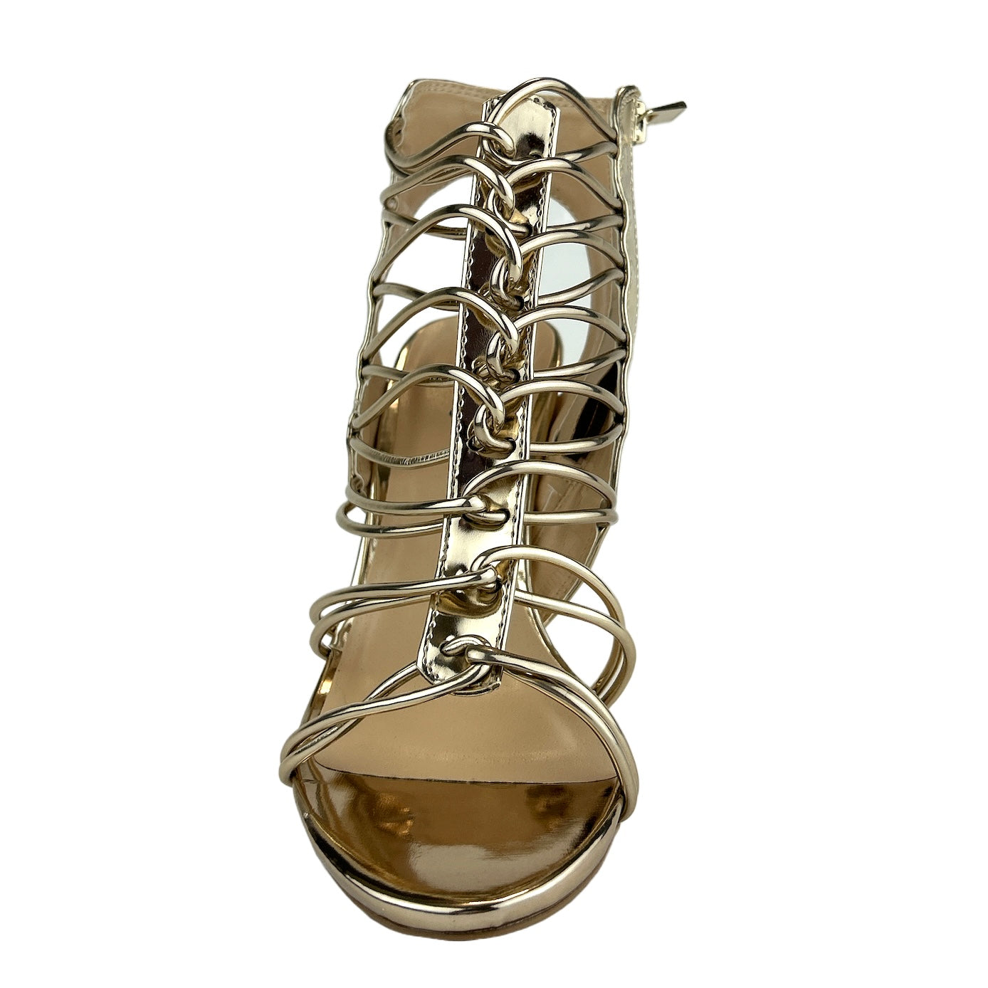 JEALOUS-18 Multi-Straps Heel Dress Sandals