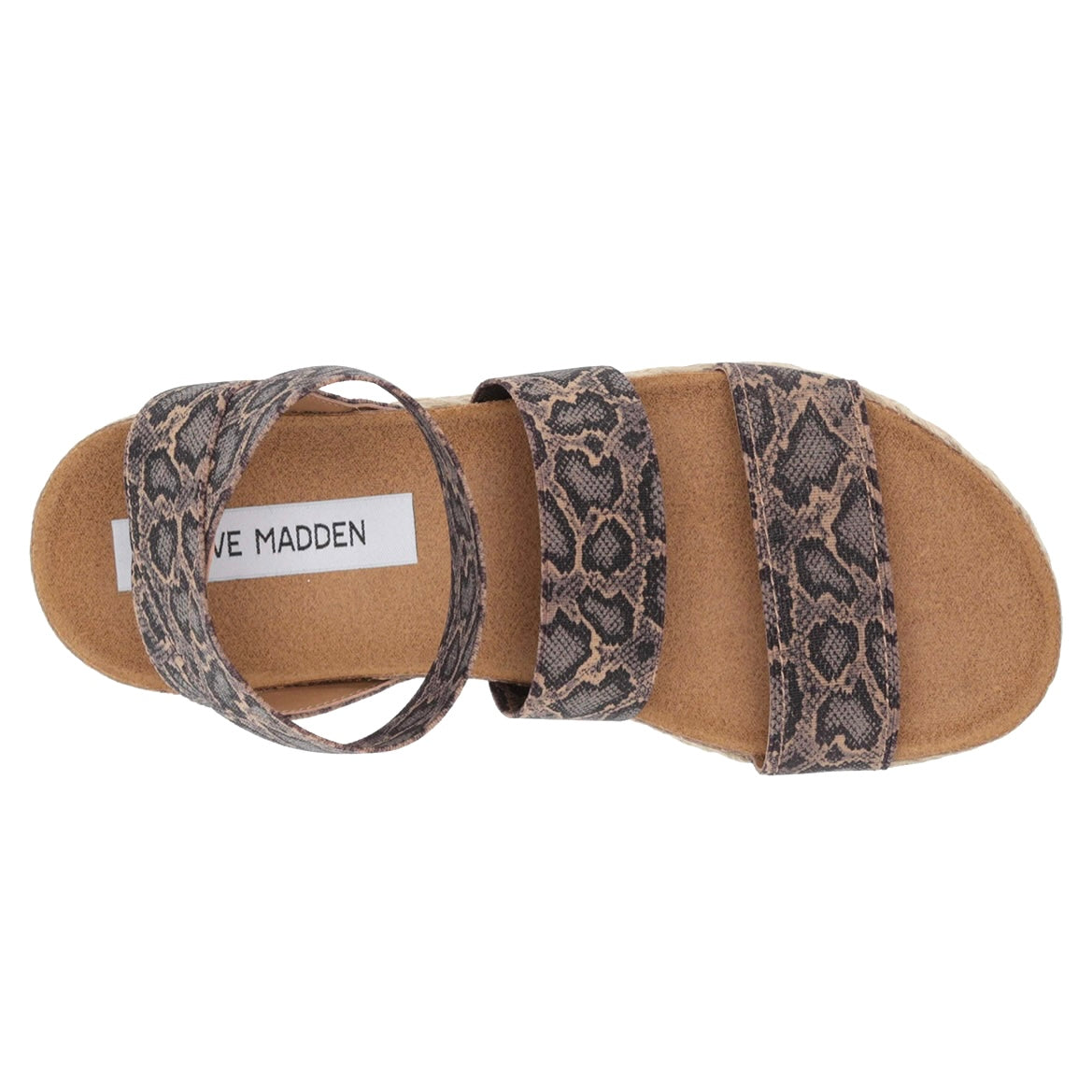 KIMMIE Espadrille Flatform Heel Double Strap Sandals