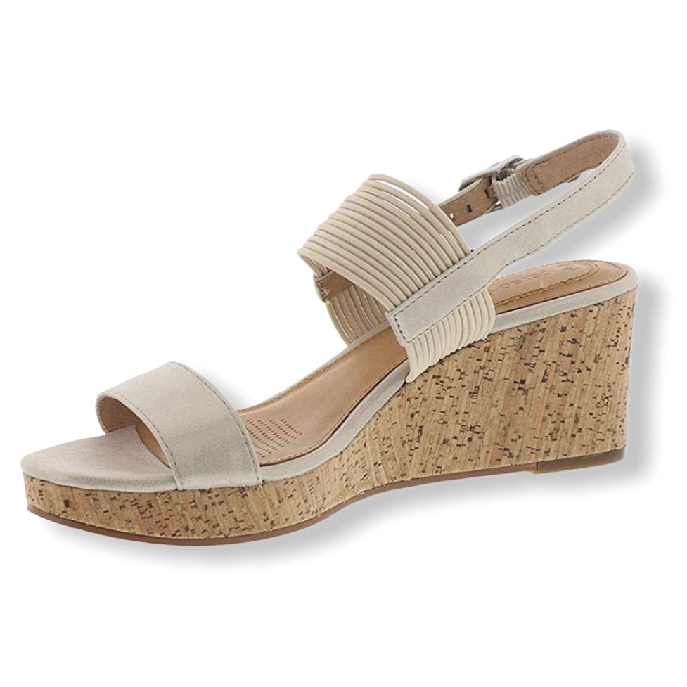 Memory Foam Comfort Shoes Leather Wedge Size 11M Women's Sandals- - Fannetti Boutique