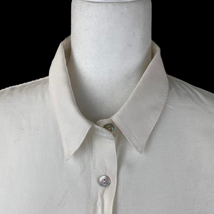 Women's Shirt Tie Front Short Sleeve Size S Top