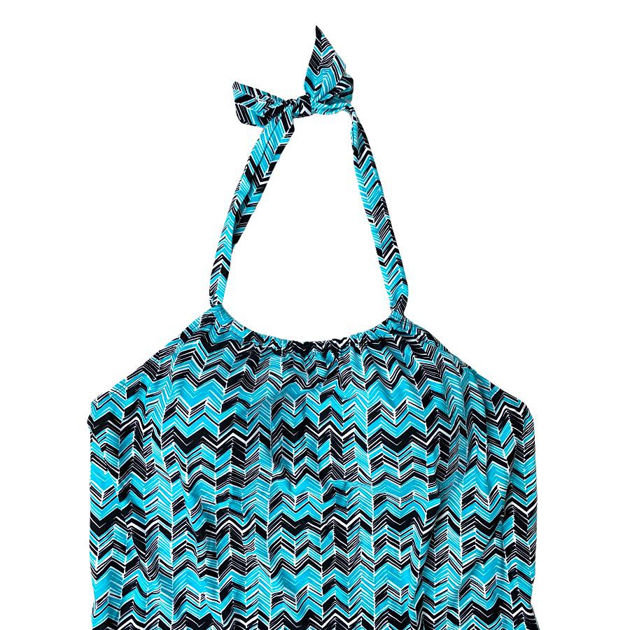 Plus Size High Neck Tankini Top Women's Swimwear