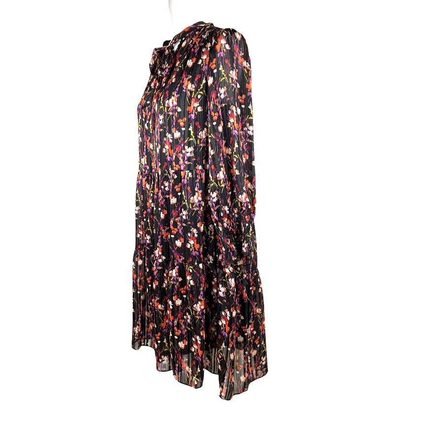 Long sleeve Floral Print Size 10 Loose Women's Dress