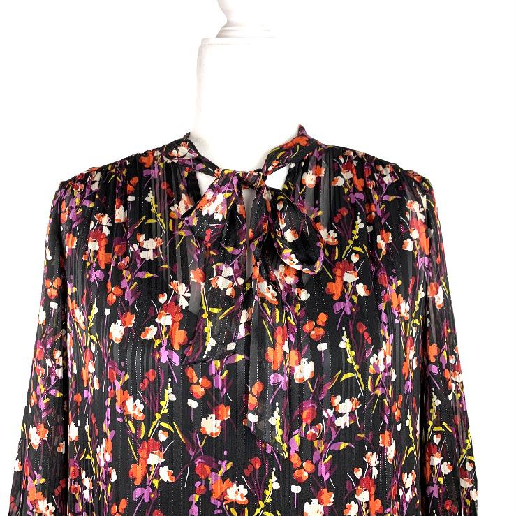 Long sleeve Floral Print Size 10 Loose Women's Dress