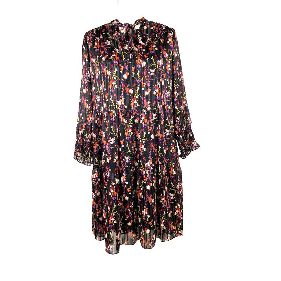 Long sleeve Floral Print Size 10 Loose Women's Dress