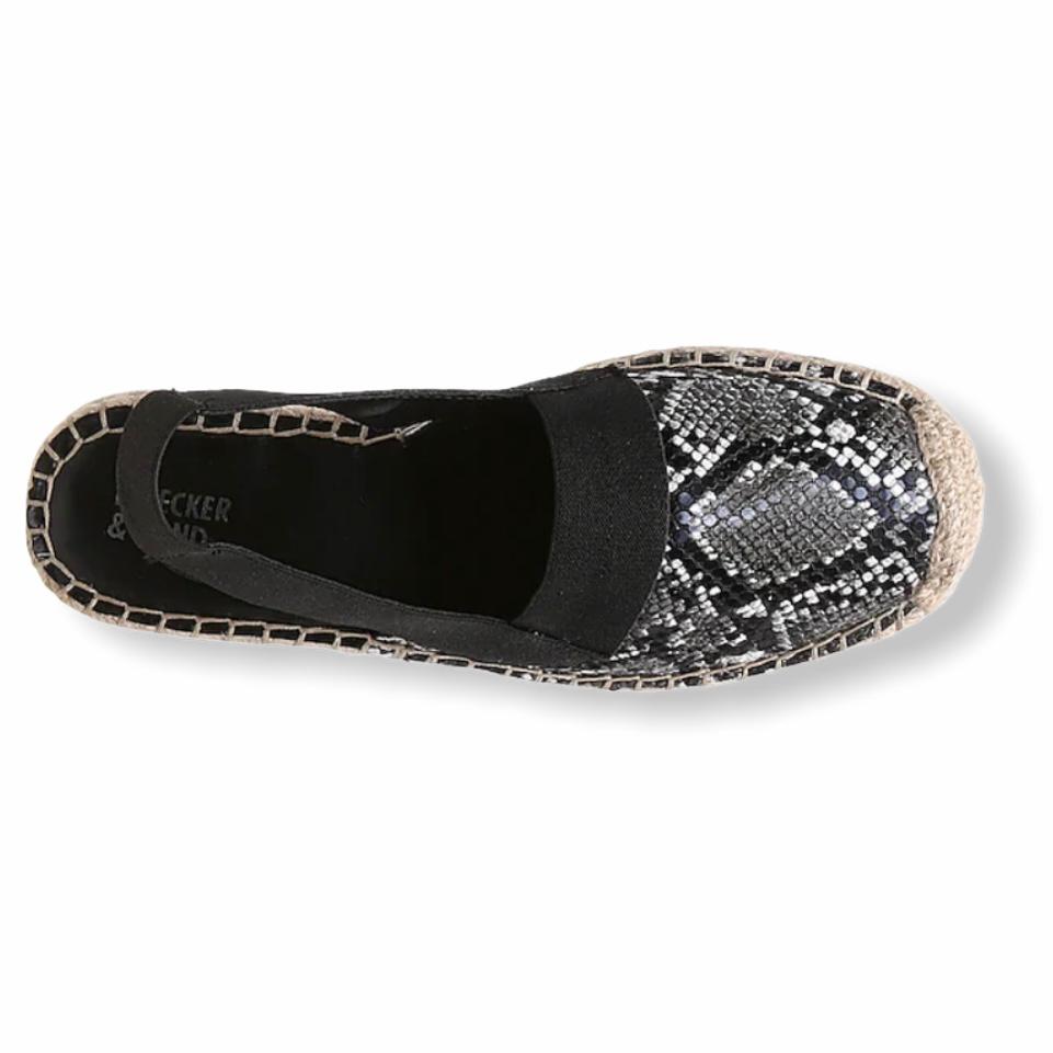 DAYLEE Women's Animal Print Flat Espadrilles