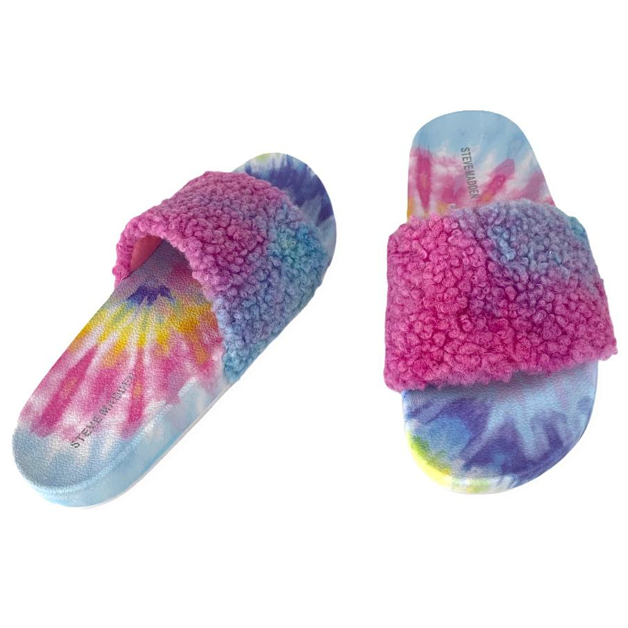 Women's Quilted Tie Dye Slides Flats Flip-Flop