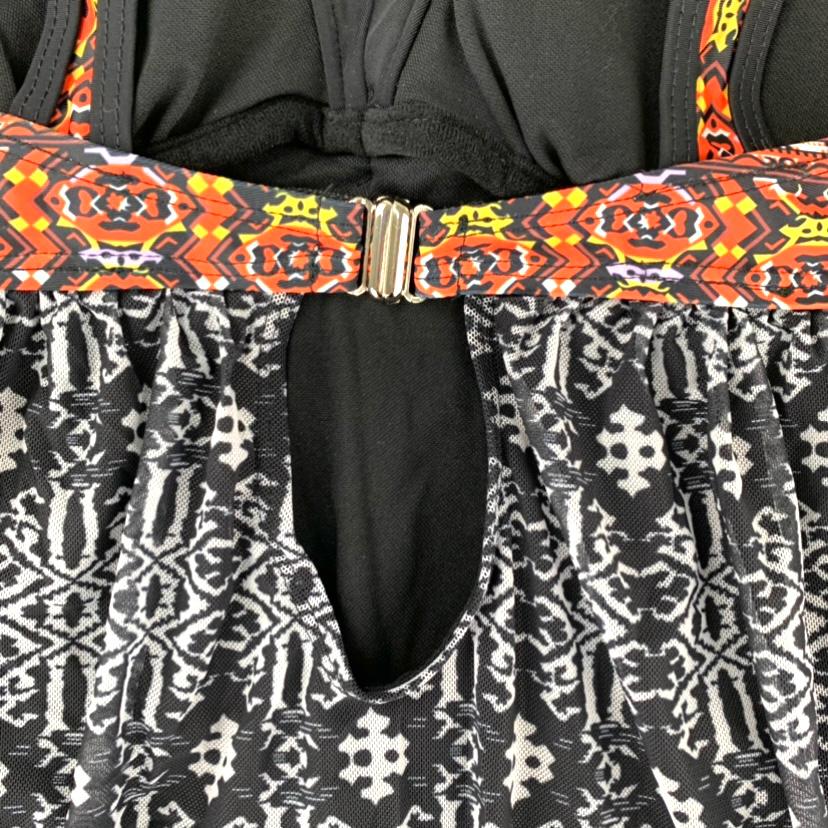 Swimwear One piece Multicolor Printed Swimsuit Size S Women's SwimDress