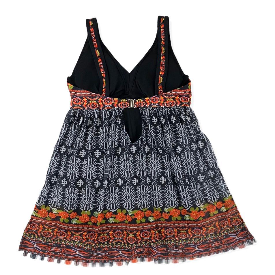 Swimwear One piece Multicolor Printed Swimsuit Size S Women's SwimDress