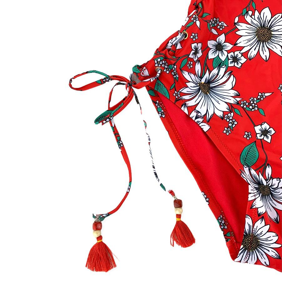 Swimsuit Floral Print One Piece Women's Swimwear