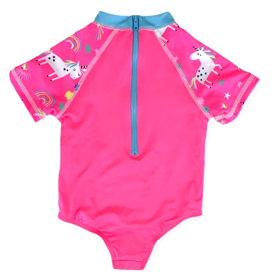 Baby Girl Swimwear Unicorn One-Piece Rashguard Swimsuit