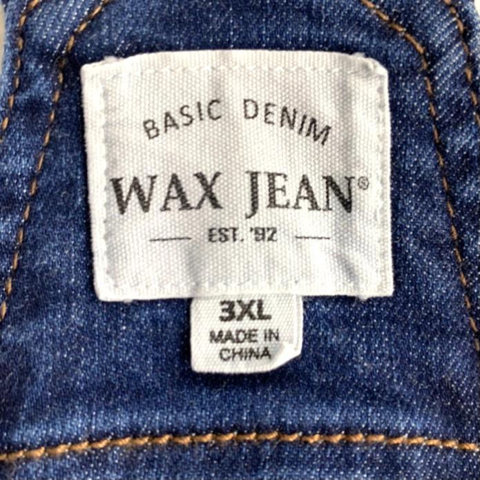 Basic Denim Destroyed Ripped Stretch Jean Rompers 3XL Women's Overall